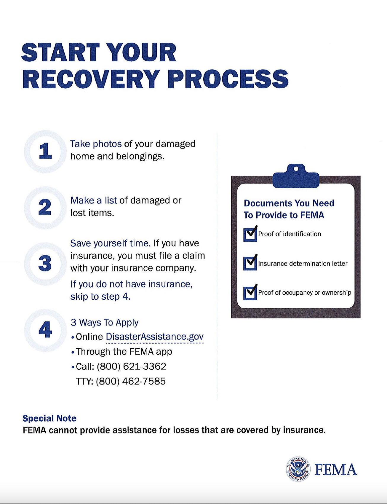Start Your Recover Flyer